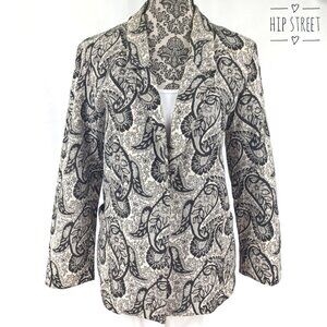 VINTAGE TERRY OF CHICAGO Paisley Tapestry Boxy Jacket M
